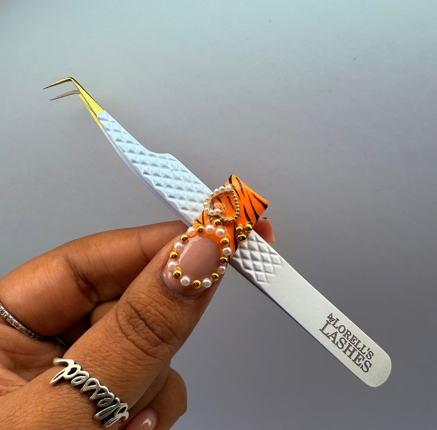 Fiber Tip 90 Degree Slim Boot Tweezers