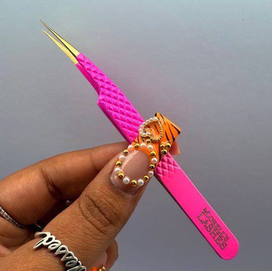 Silver Tip Straight Isolation Tweezers