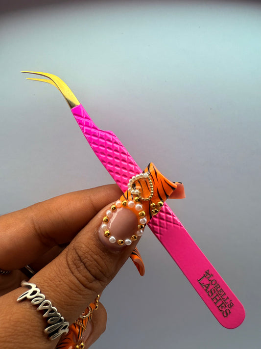 Silver Tip Curved Isolation Tweezers