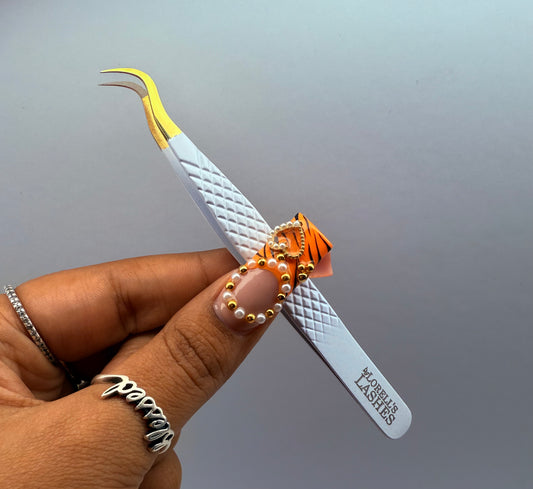 Fiber Tip J Curve Tweezers